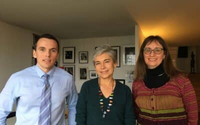 Le 8 mars le Pr Aptel et Annick Cizel ont rencontré Mme Elisabeth Quin, marraine de l’AFG..